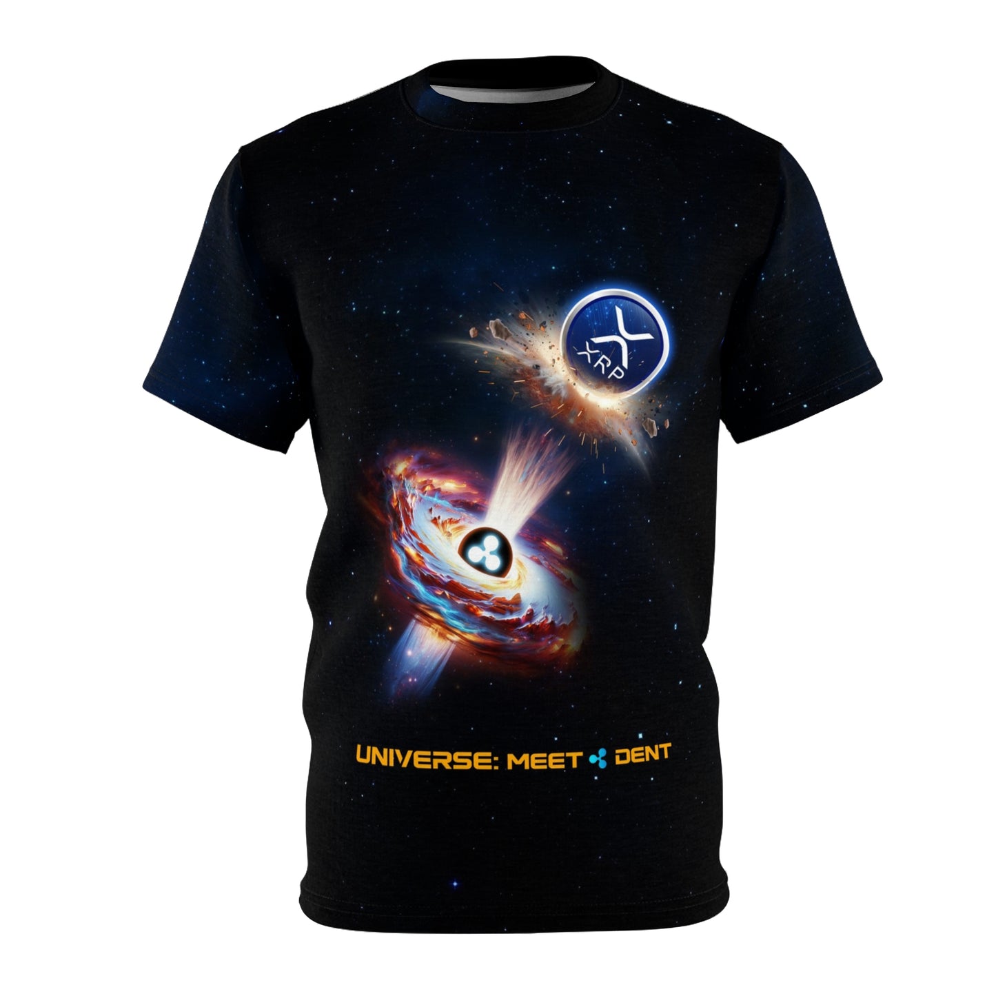 'Universe: Meet Dent' XRP unisex full color design shirt