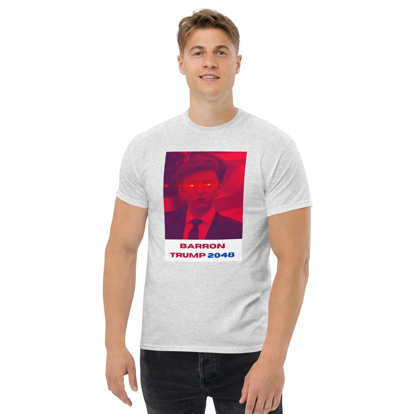 Barron Trump 2048 'Laser Eyes' Unisex classic tee