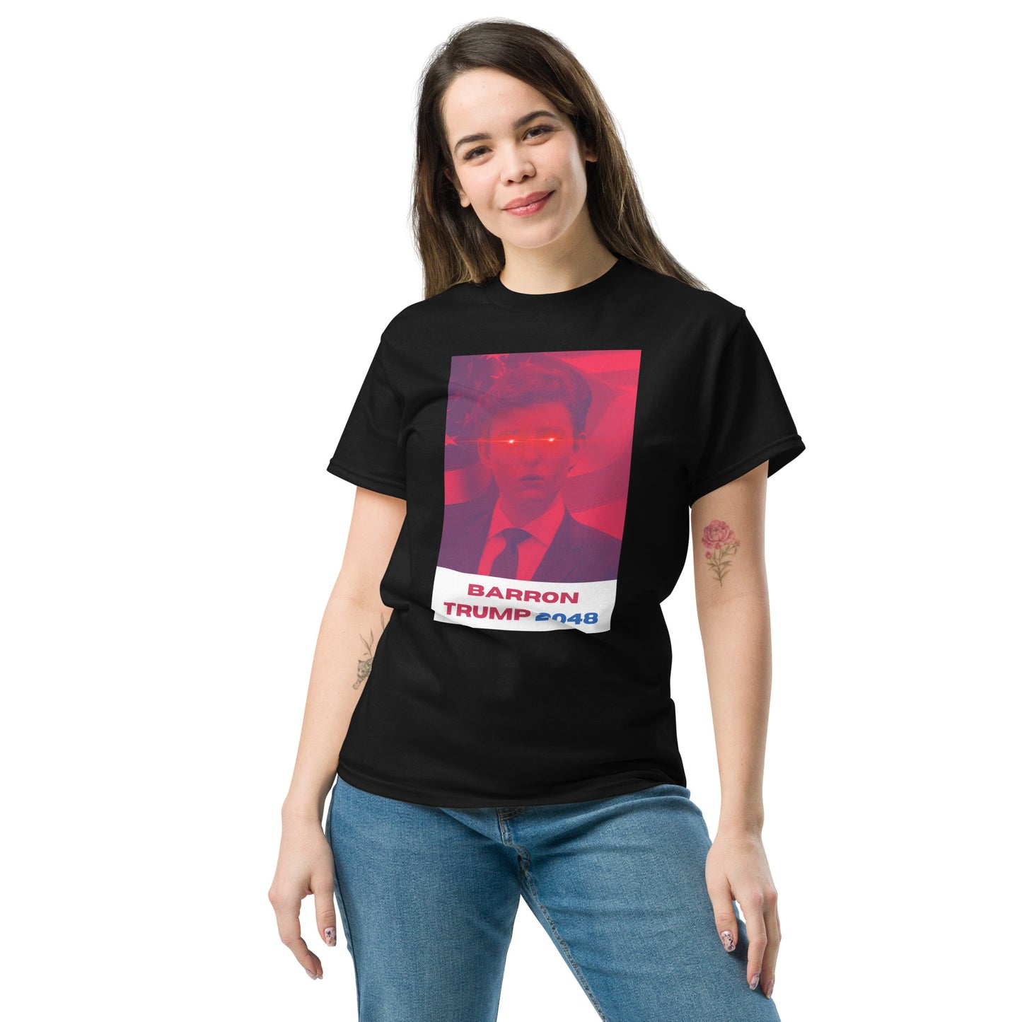 Barron Trump 2048 'Laser Eyes' Unisex classic tee
