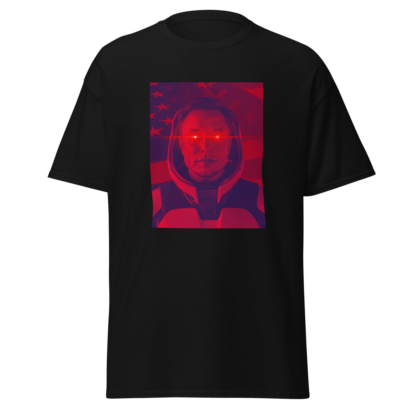 Elon Musk 'laser eyes' with space helmet Unisex classic tee