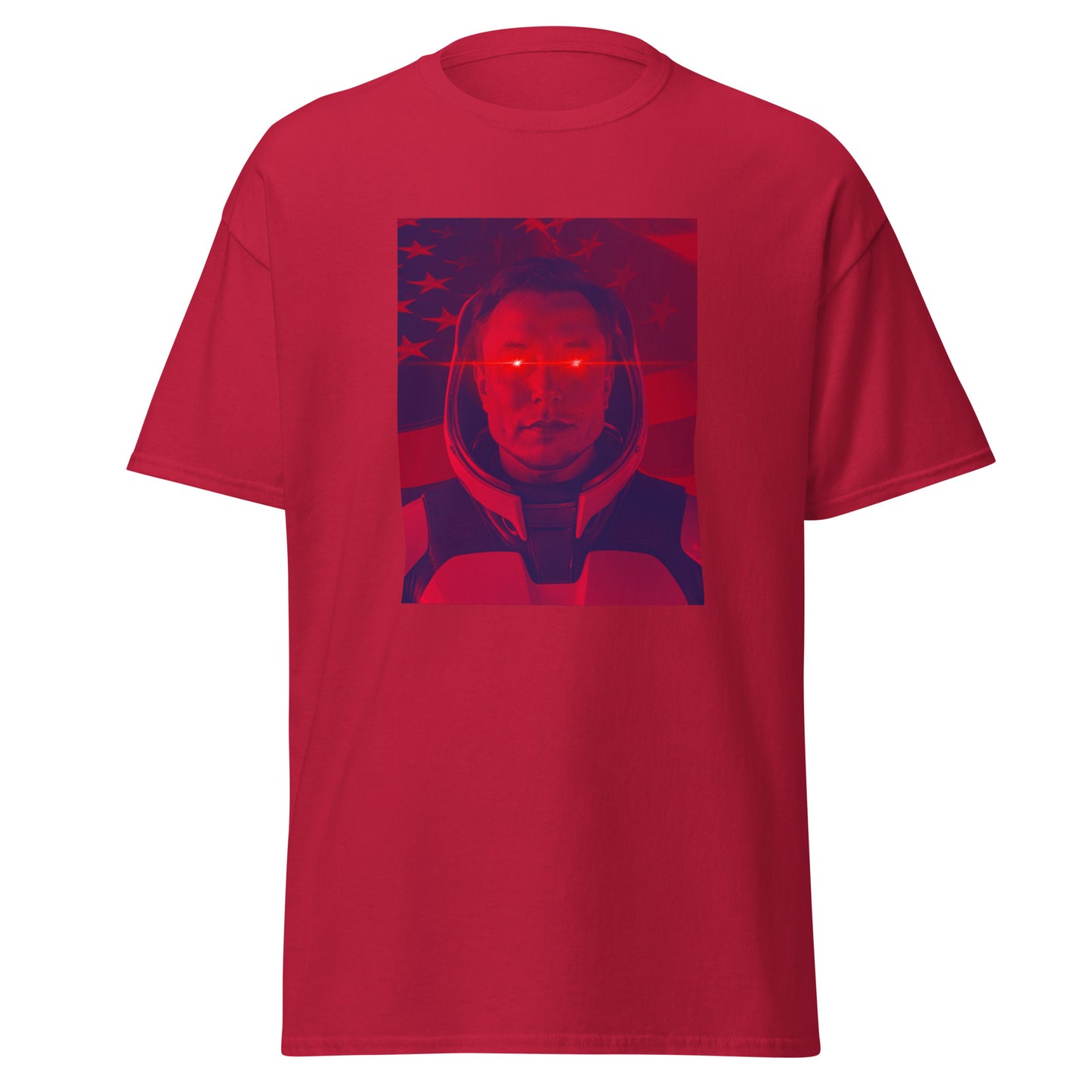 Elon Musk 'laser eyes' with space helmet Unisex classic tee