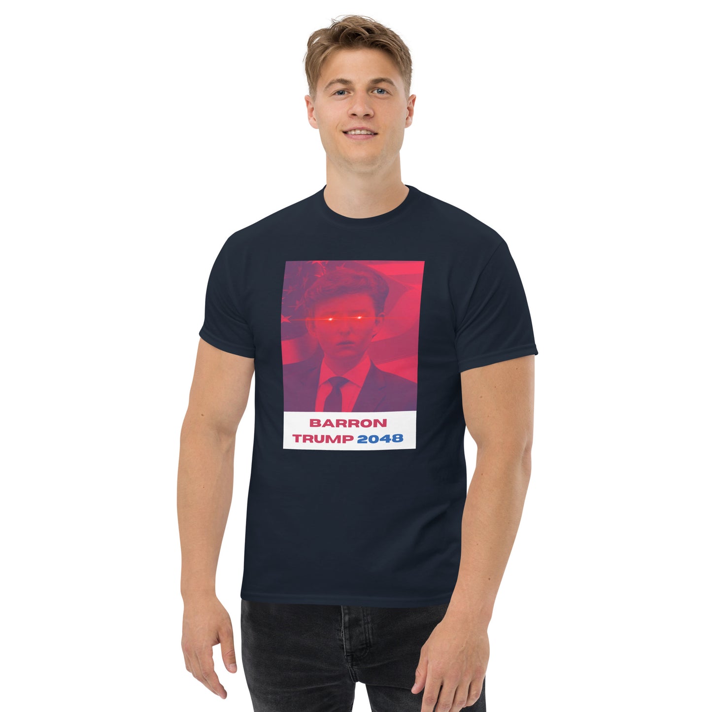 Barron Trump 2048 'Laser Eyes' Unisex classic tee