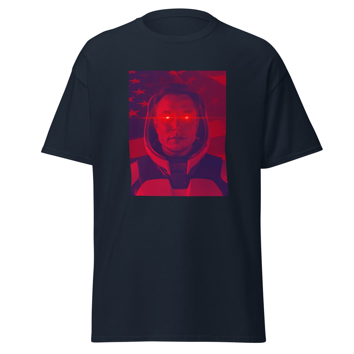 Elon Musk 'laser eyes' with space helmet Unisex classic tee