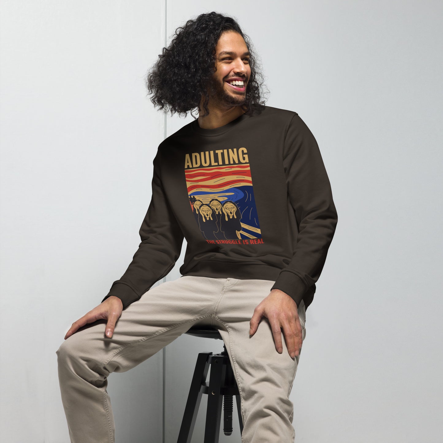 Adulting, The Struggle is Real. Unisex organic sweatshirt The Struggle is Real T Shirt