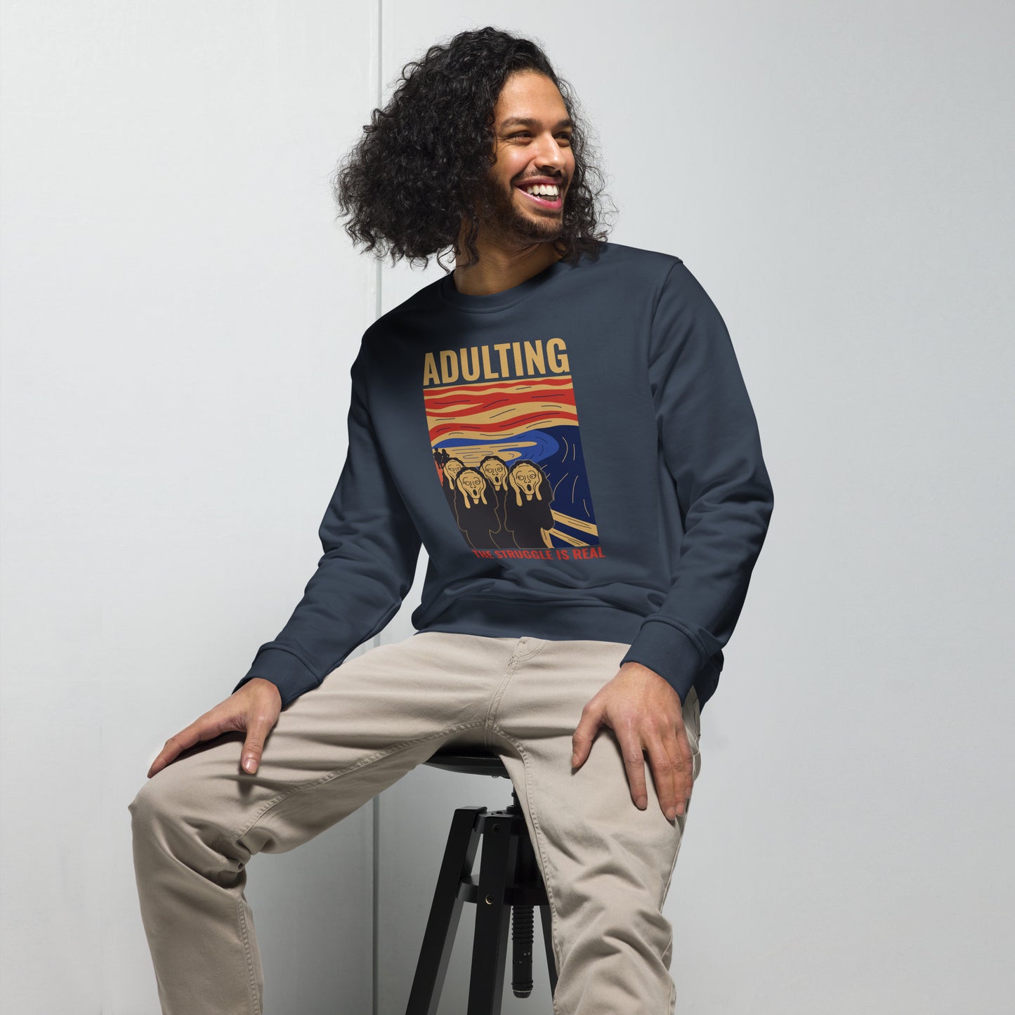 Adulting, The Struggle is Real. Unisex organic sweatshirt The Struggle is Real T Shirt
