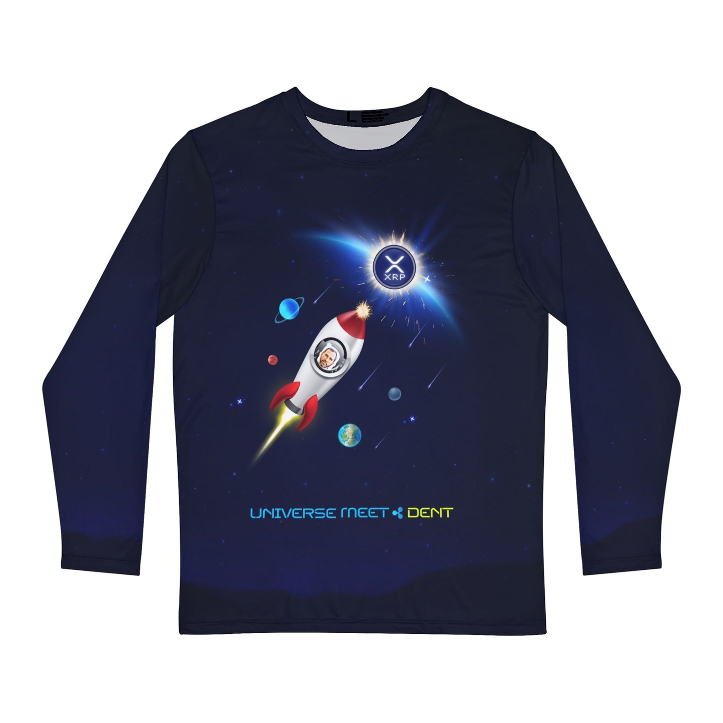 'Universe: Meet Dent' (with Rocket) XRP Long Sleeve Shirt